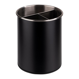 Besteckbehälter Edelstahl schwarz drehbar Produktbild